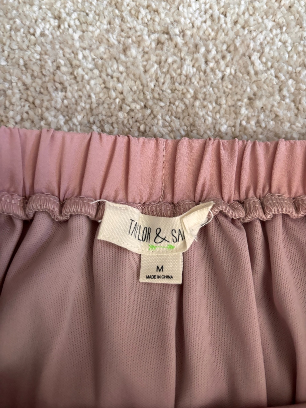 Taylor & Sage Dusty Rose Tulle Midi Skirt SizeM Elastic Waist Ballet Cottagecore - Picture 6 of 8